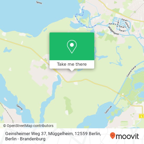 Geinsheimer Weg 37, Müggelheim, 12559 Berlin map