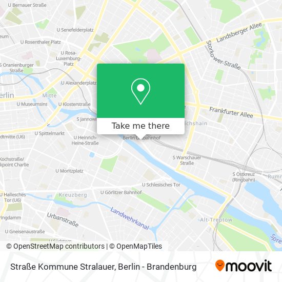 Straße Kommune Stralauer map