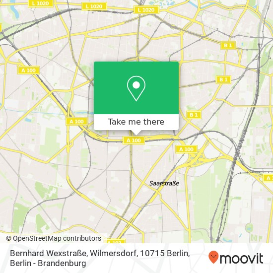 Bernhard Wexstraße, Wilmersdorf, 10715 Berlin map