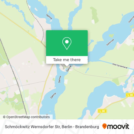 Schmöckwitz Wernsdorfer Str map