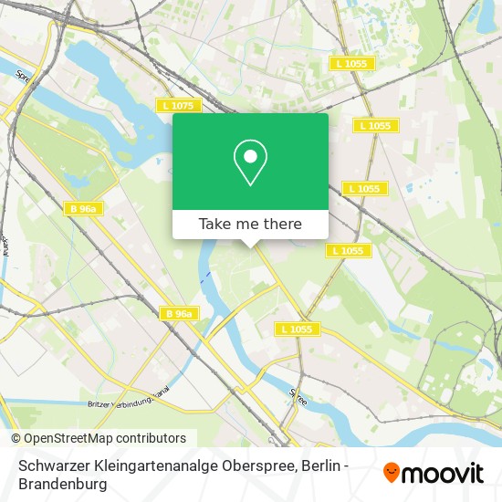 Schwarzer Kleingartenanalge Oberspree map
