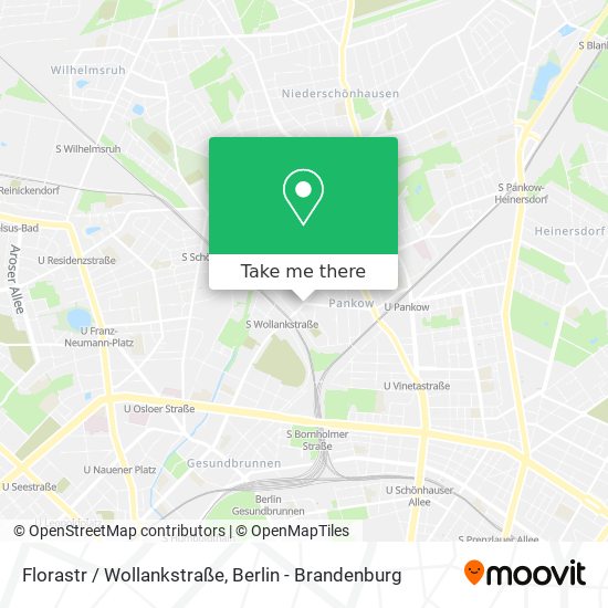 Карта Florastr / Wollankstraße