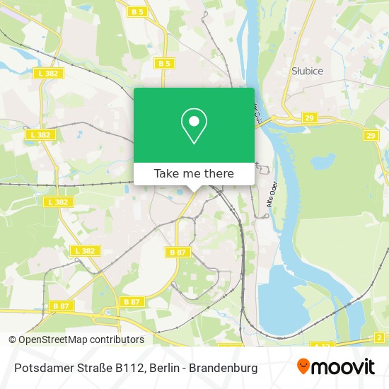 Potsdamer Straße B112 map