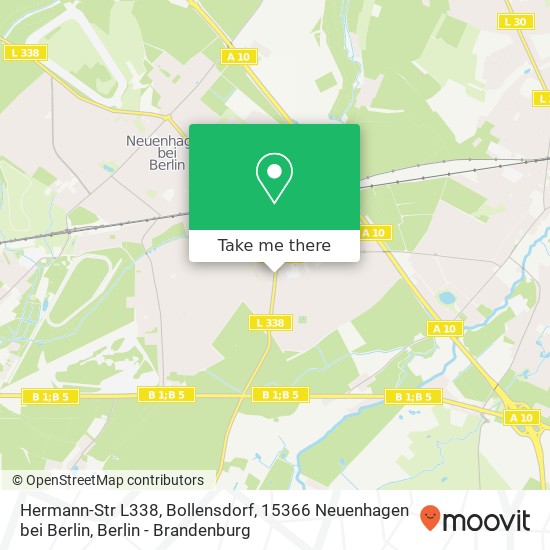 Hermann-Str L338, Bollensdorf, 15366 Neuenhagen bei Berlin map