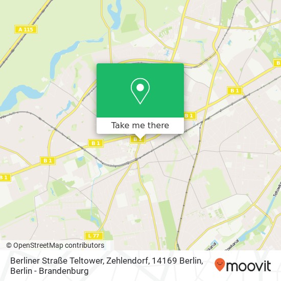 Berliner Straße Teltower, Zehlendorf, 14169 Berlin map