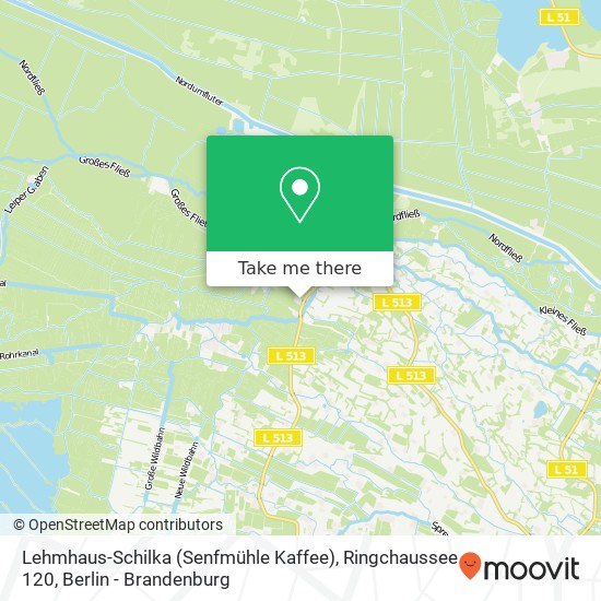 Карта Lehmhaus-Schilka (Senfmühle Kaffee), Ringchaussee 120