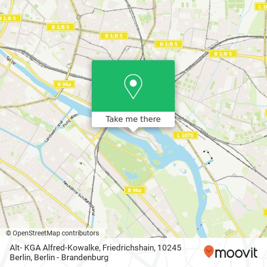 Alt- KGA Alfred-Kowalke, Friedrichshain, 10245 Berlin map