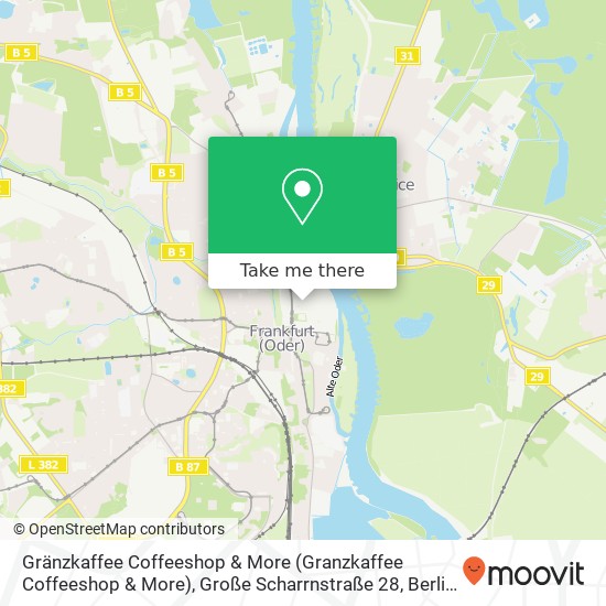 Карта Gränzkaffee Coffeeshop & More (Granzkaffee Coffeeshop & More), Große Scharrnstraße 28