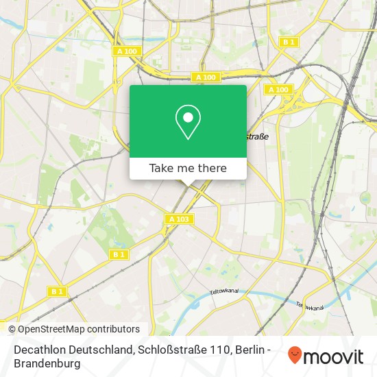 Decathlon Deutschland, Schloßstraße 110 map