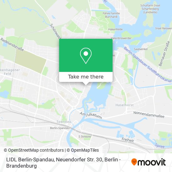 Карта LIDL Berlin-Spandau, Neuendorfer Str. 30