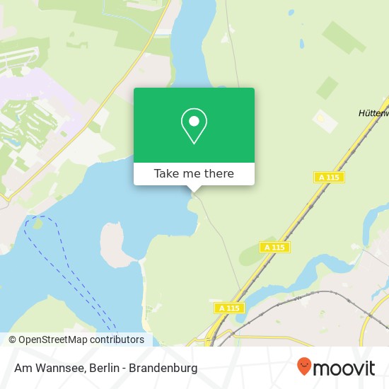 Am Wannsee map