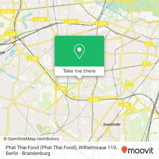 Phat Thai-Food (Phat Thai Food), Wilhelmsaue 110 map