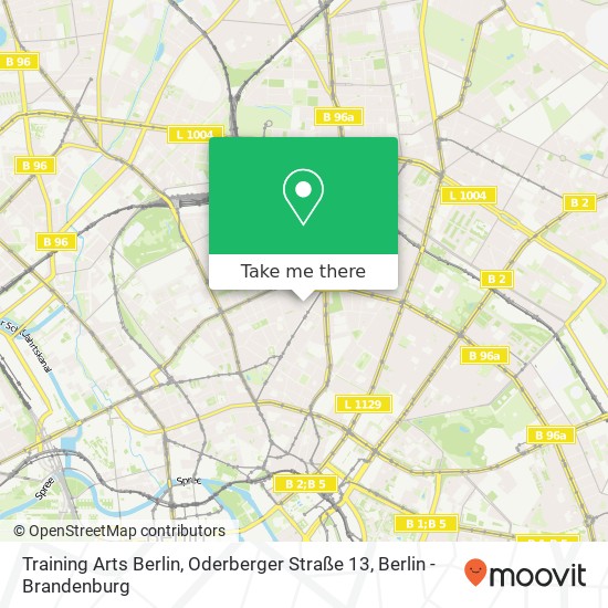 Training Arts Berlin, Oderberger Straße 13 map