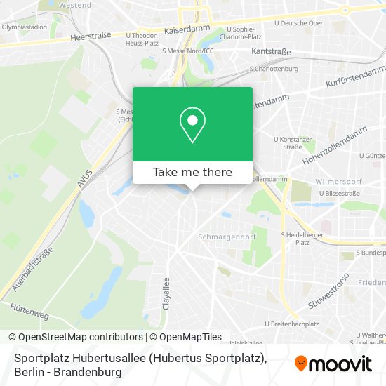 Карта Sportplatz Hubertusallee (Hubertus Sportplatz)