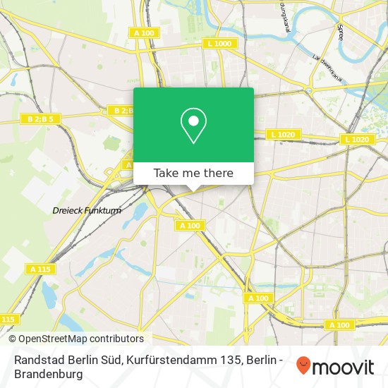 Randstad Berlin Süd, Kurfürstendamm 135 map