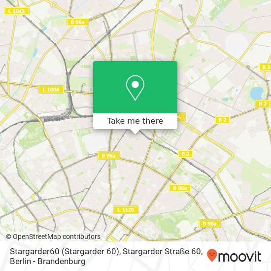 Карта Stargarder60 (Stargarder 60), Stargarder Straße 60
