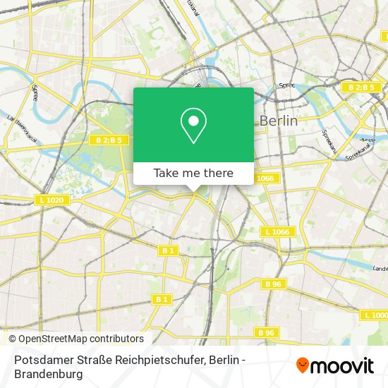 Карта Potsdamer Straße Reichpietschufer