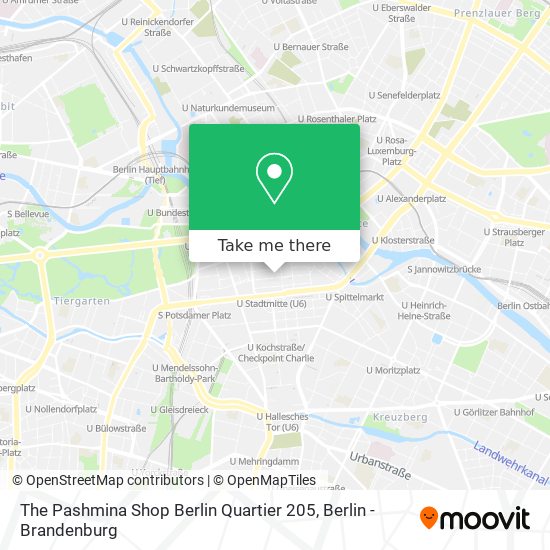 The Pashmina Shop Berlin Quartier 205 map