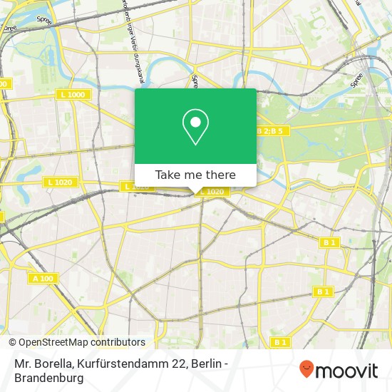 Mr. Borella, Kurfürstendamm 22 map
