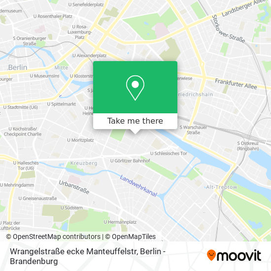 Wrangelstraße ecke Manteuffelstr map