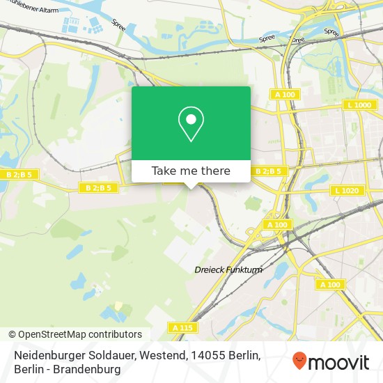 Neidenburger Soldauer, Westend, 14055 Berlin map