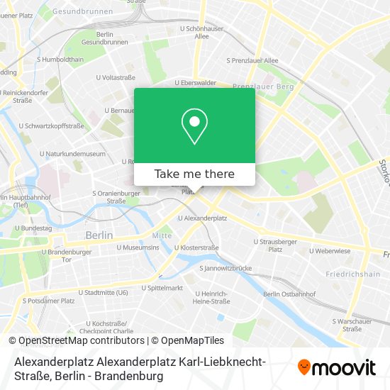 Карта Alexanderplatz Alexanderplatz Karl-Liebknecht-Straße