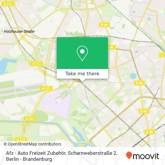 Карта Afz - Auto Freizeit Zubehör, Scharnweberstraße 2