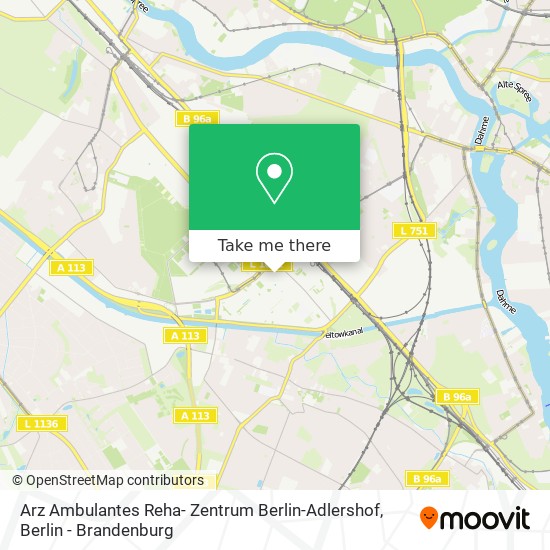 Карта Arz Ambulantes Reha- Zentrum Berlin-Adlershof
