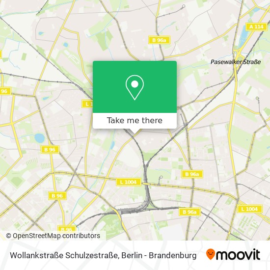 Карта Wollankstraße Schulzestraße