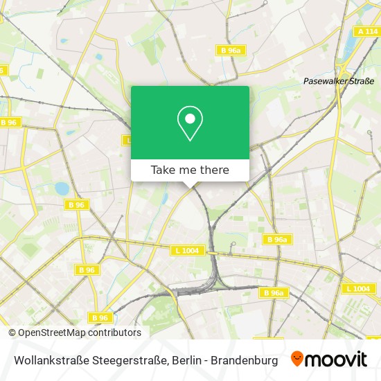 Wollankstraße Steegerstraße map