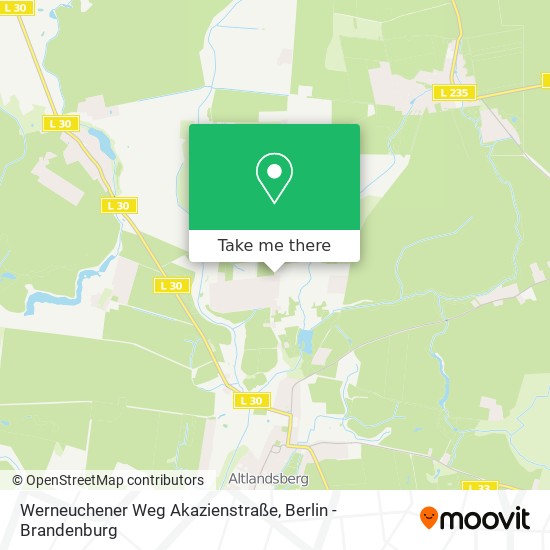 Werneuchener Weg Akazienstraße map