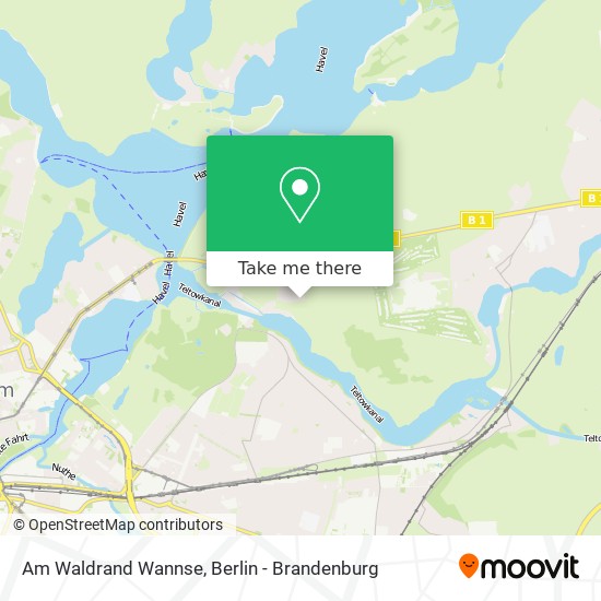 Am Waldrand Wannse map