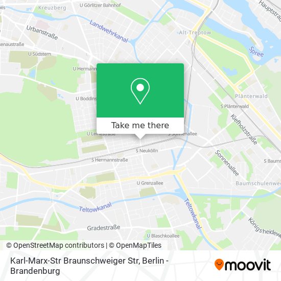 Карта Karl-Marx-Str Braunschweiger Str