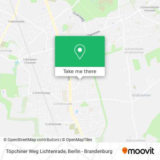 Карта Töpchiner Weg Lichtenrade