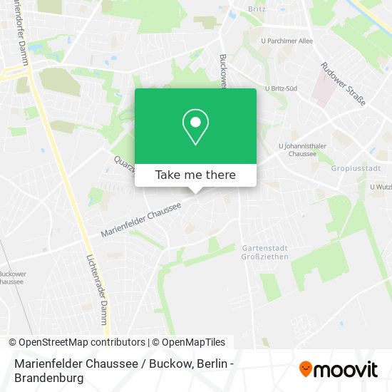 Карта Marienfelder Chaussee / Buckow