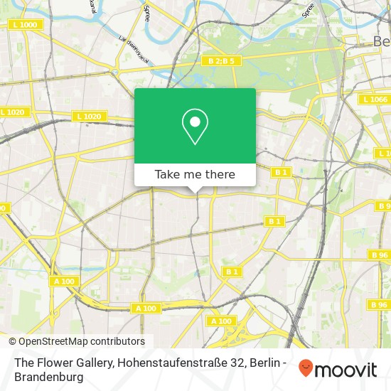 Карта The Flower Gallery, Hohenstaufenstraße 32