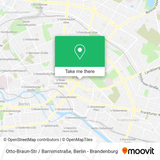 Карта Otto-Braun-Str / Barnimstraße