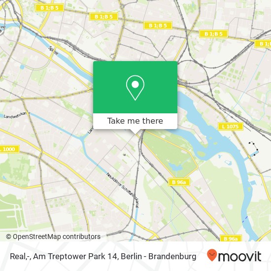 Карта Real,-, Am Treptower Park 14