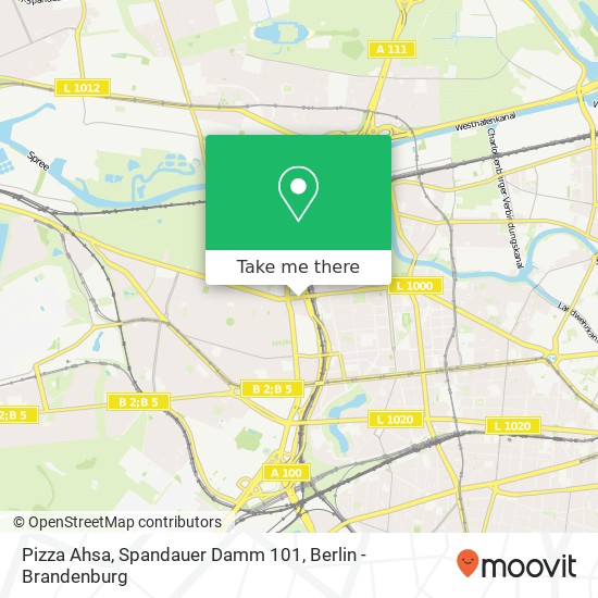 Pizza Ahsa, Spandauer Damm 101 map