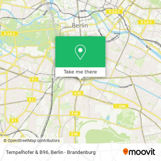 Tempelhofer & B96 map