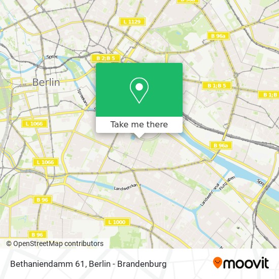 Bethaniendamm 61 map