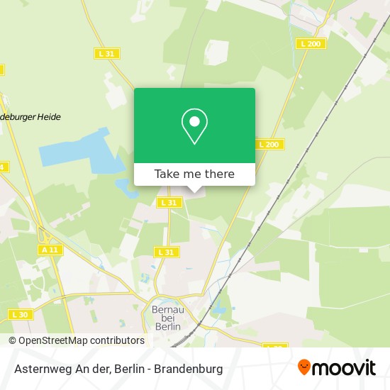 Asternweg An der map