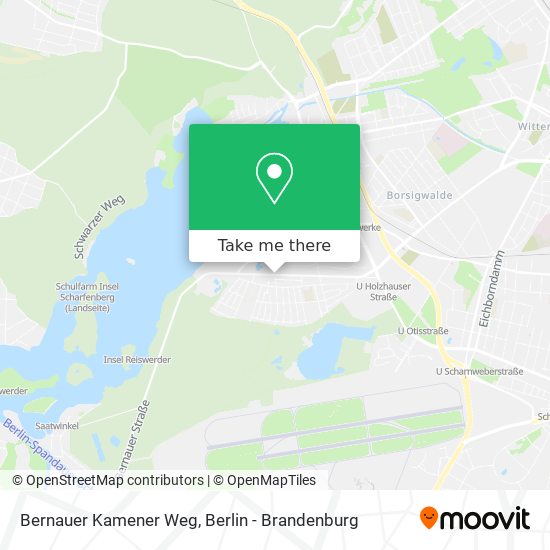 Bernauer Kamener Weg map