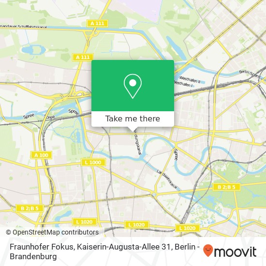 Fraunhofer Fokus, Kaiserin-Augusta-Allee 31 map