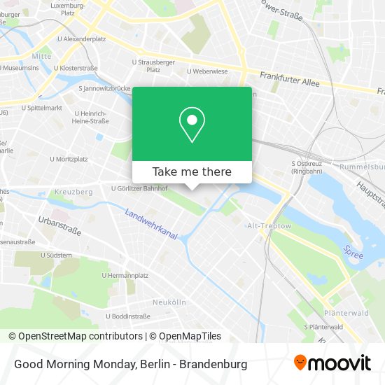 Good Morning Monday map