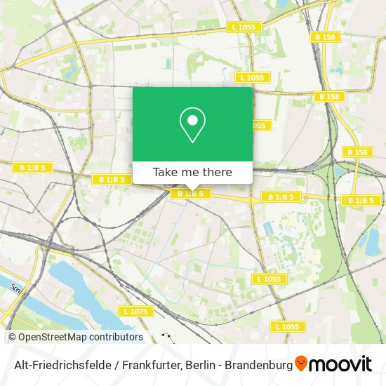 Карта Alt-Friedrichsfelde / Frankfurter