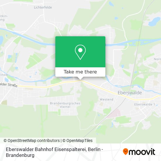 Eberswalder Bahnhof Eisenspalterei map