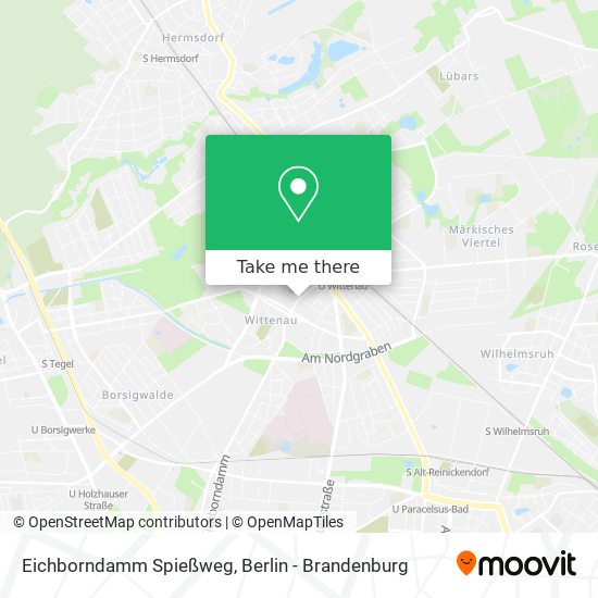 Eichborndamm Spießweg map
