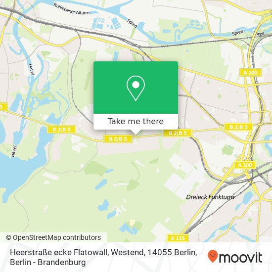 Heerstraße ecke Flatowall, Westend, 14055 Berlin map