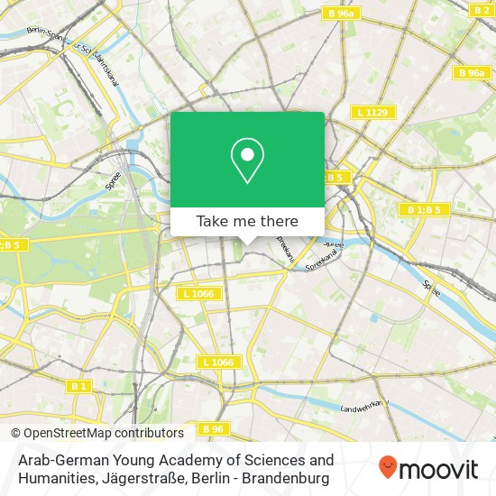 Arab-German Young Academy of Sciences and Humanities, Jägerstraße map